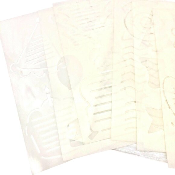 Set Of 10 Doodling Templates For Crafts & Scrapbooking - Picture 1 of 9